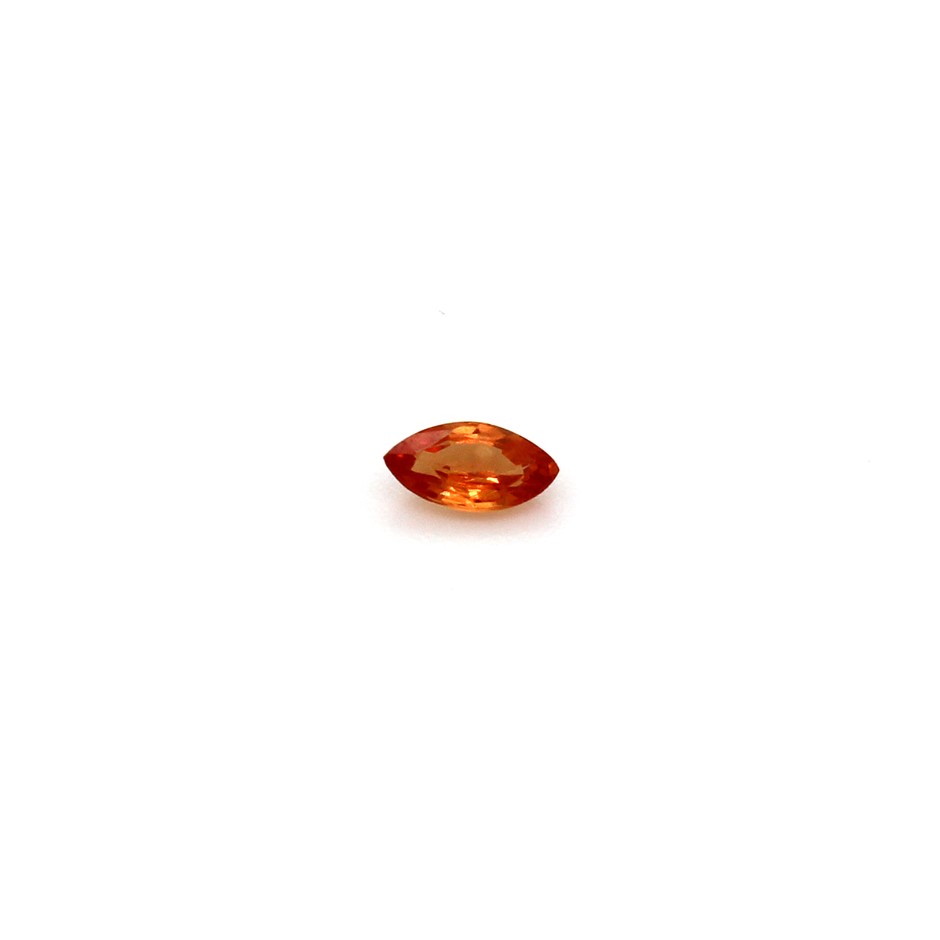 One Orange Sapphire Gemstone
