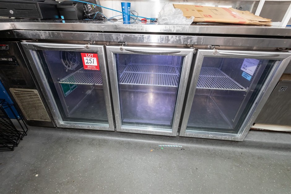Turbo Air KGR18-3 3 Door Under Bench Refrigerator (Commercial)