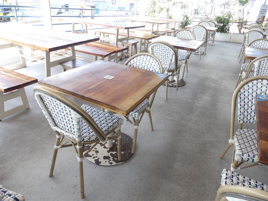 Cafe Table And Chair Setting (Commercial Restaurant Qty 5)