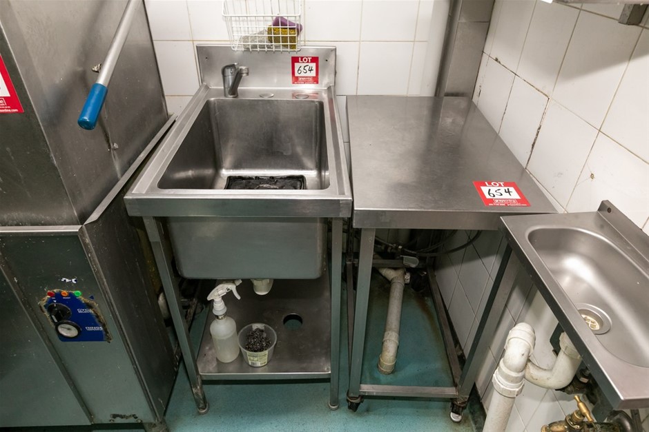 Preperation Benches ,Sink and Racks (Qty 6 x Assorted)