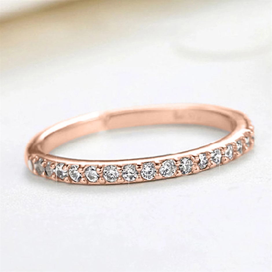 Designer Eternity Ring in Rose - US Size 7