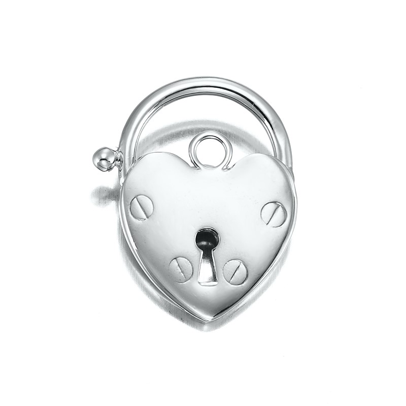 Classic Rhodium Plated Plain Heart Locket