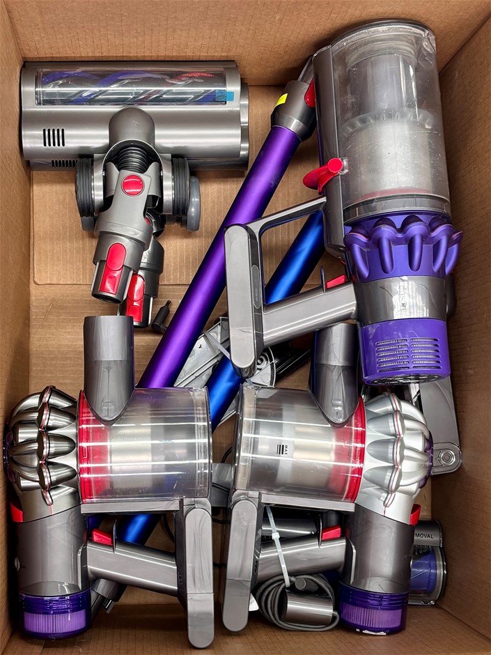 3 x Assorted DYSON Cordless Stick Vacuum, Comprising: 1 x V8 Extra, 1 x V8