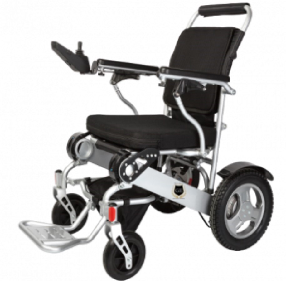 GILANI ENGINEERING Foldable Electric Wheelchair GED09, Silver.