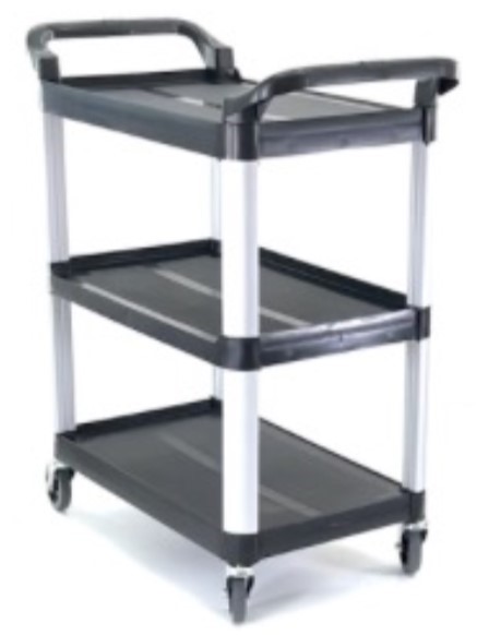 AUSTRALIAN RETAIL PRODUCTS Hospitality 3-Tier Trolley, HP10.BK00.