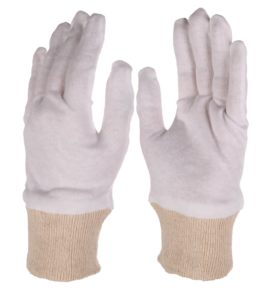 100 x Pair Ladies Cotton Work Gloves, Size S To M.