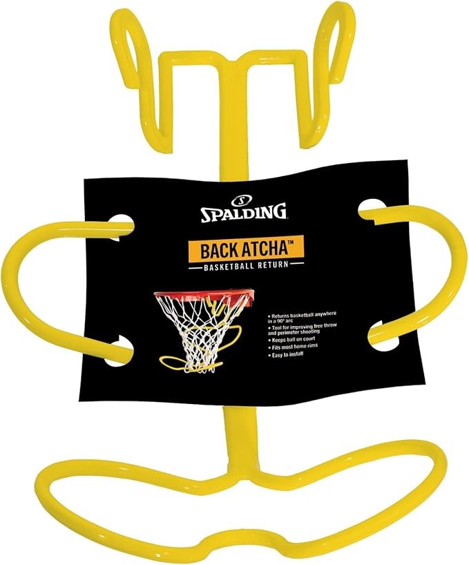 SPALDING Back Atcha Ball Return Training Aid, Yellow.