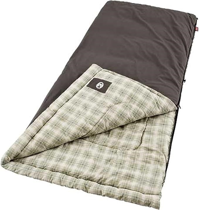COLEMAN Heritage Big & Tall Cold-Weather Sleeping Bag, Fits Adults up to 6f