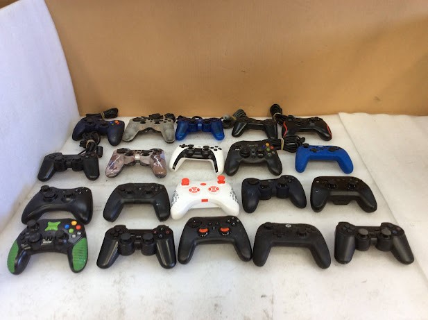 Logitech Mixed Brand and Model Game Controllers (Lot of 20)