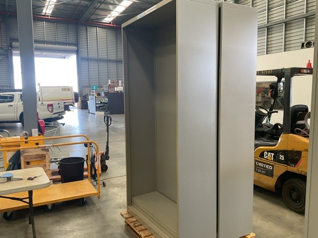 2 x Metal Shelving Units