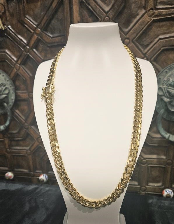 18k Italy Stamped Yellow Gold Filled Chain-Quality Guarantee-70cm