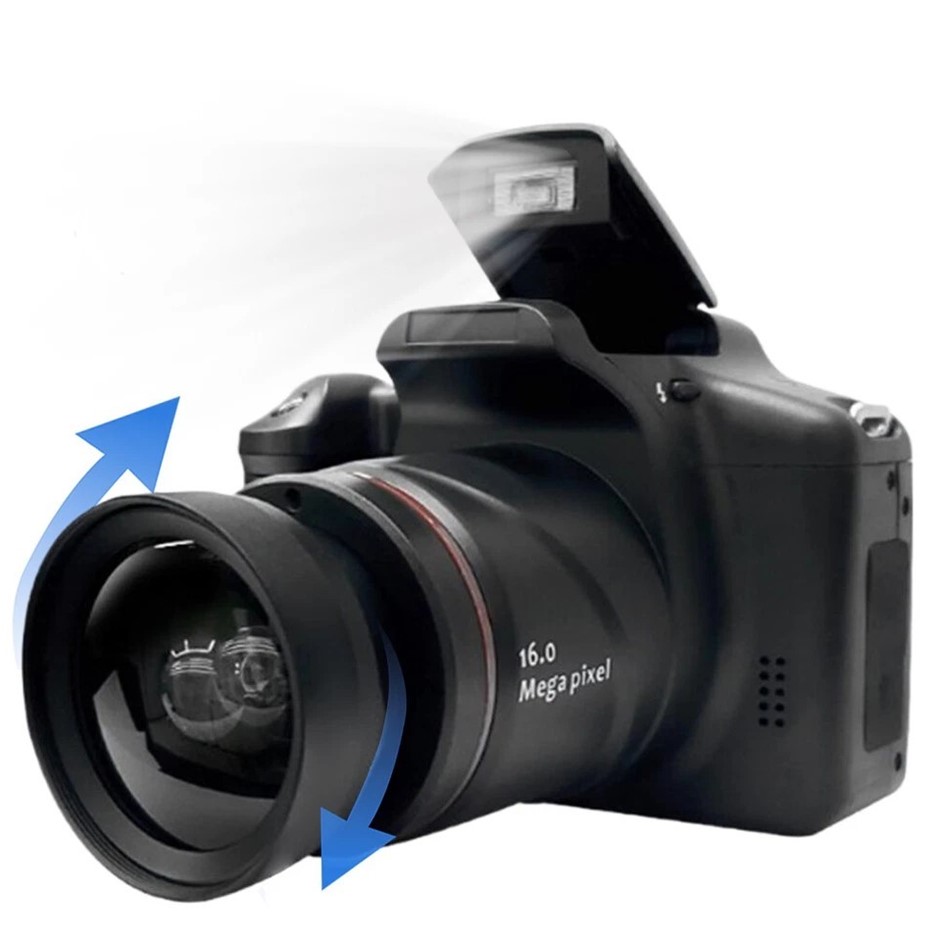 16MP Digital Camera with 2.4 Inch LCD Screen Vlogging Camera 16X Digital