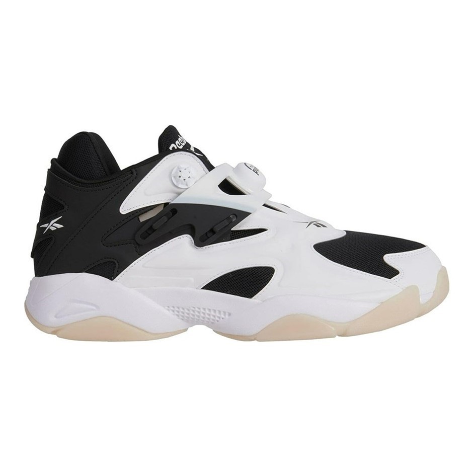 REEBOK Men's Pump Court Shoes, Size US4/EU34.5, White/White/Black. Buyers