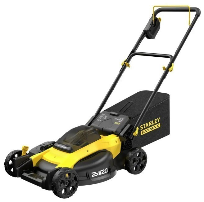 STANLEY FATMAX V20 51cm Brushless Mower Kit, 28cm Deck Height, 3-IN-1: Mulc