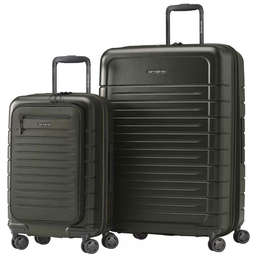 SAMSONITE Variate 2 Piece Luggage Set, Large: 74cm, Small: 55cm, Olive.