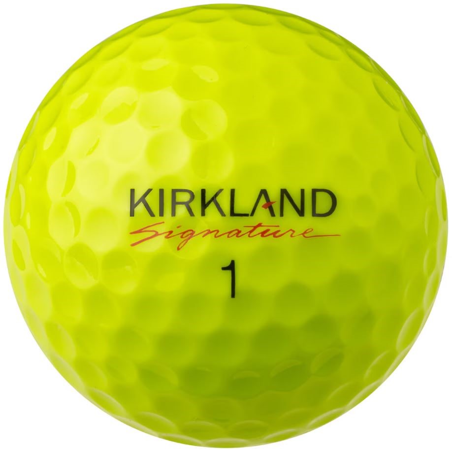 12 x SIGNATURE Urethane Cover Golf Balls, Neon Yellow.