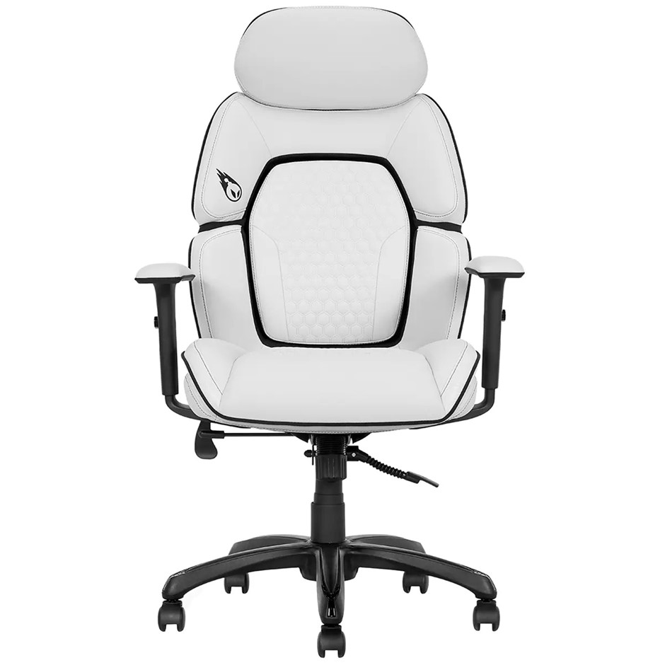 DPS Gaming Chair With Adjustable Headrest, White, Model 52260-WHTB. NB: Use