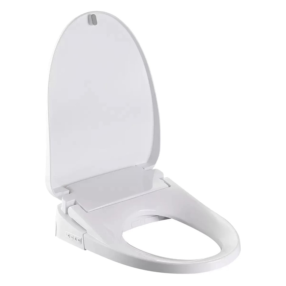 PRESENZA Heavy Duty PP Smart Bidet Seat, White, Model QTA032. NB: Condition