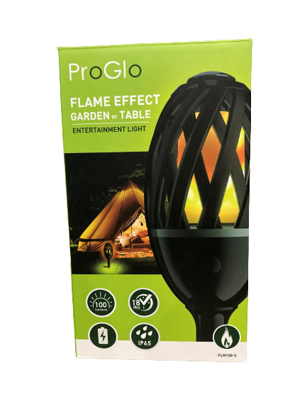 PROGLO Flame Effect Entertainment Light. NB: Has been used.