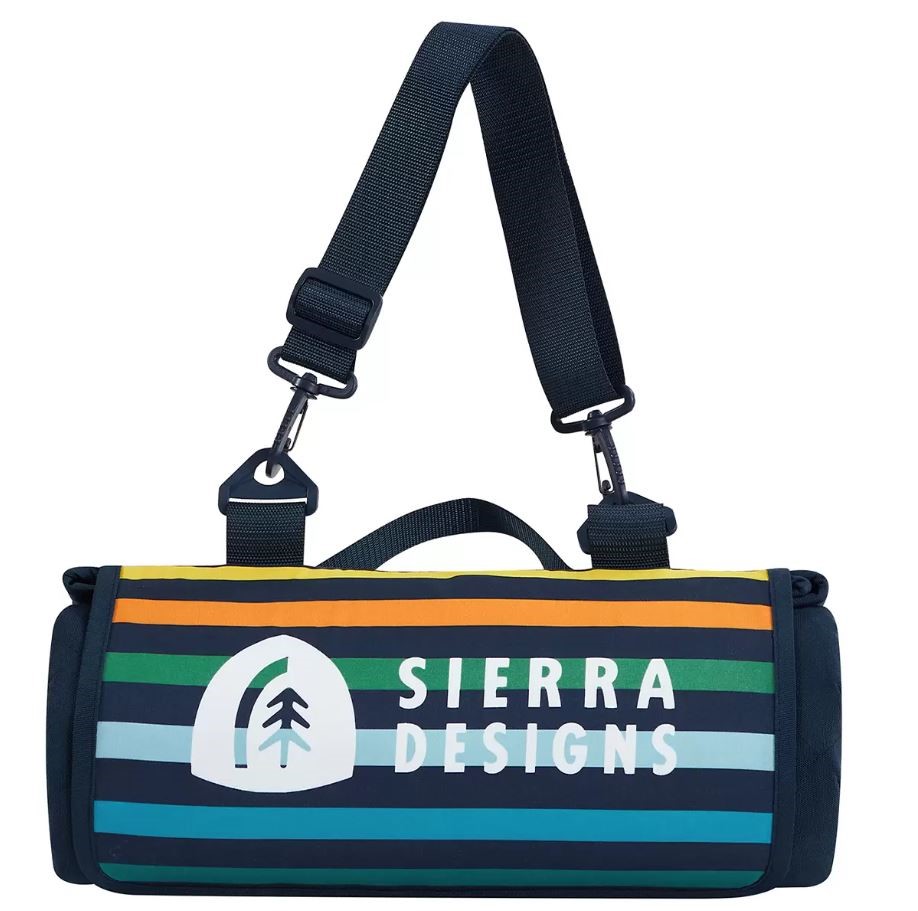 SIERRA DESIGNS Outdoor Blanket, 183cm x 183cm, Navy.