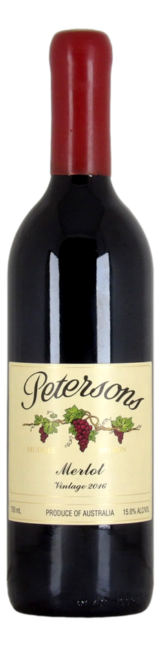 Petersons Merlot 2016 (1x 750mL) NSW