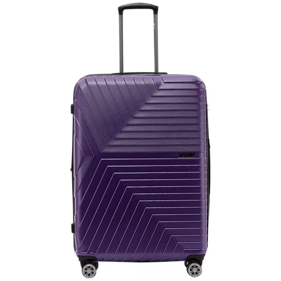 TOSCA Huston Hardside Luggage Large Suitcase, 76.5 x 32.5 x 50.5cm, Purple