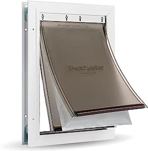 PETSAFE Extreme Weather Energy Efficient Aluminium Pet Door for Cats and Do
