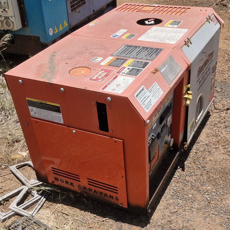 2014 Kubota GL6000 Generator - Diesel - 6.0kva - Moranbah