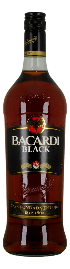 Bacardi Black Rum (1x 1L), Cuba.
