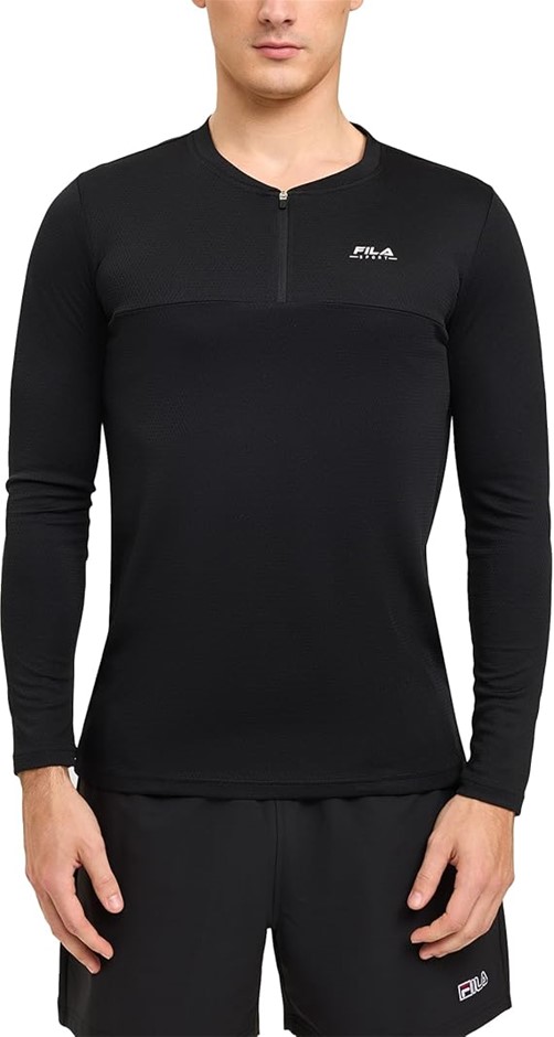 FILA Men's Ryan Active Top, Black, Large. Buyers Note - Discount Freight R
