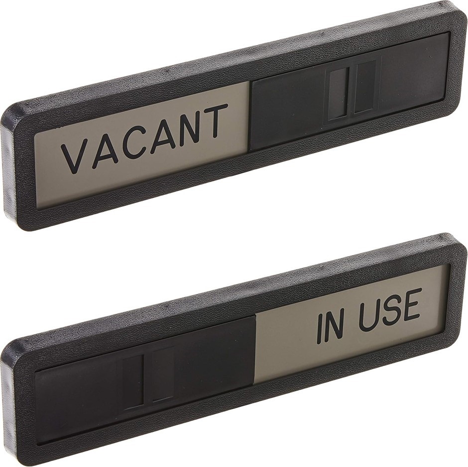 Headline Sign 1519 Slider Sign, in Use/Vacant, 2.5 Inches by 10.5 Inches