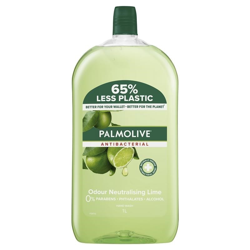 3 x PALMOLIVE Antibacterial Liquid Hand Wash Soap Refill, 1L, Odour Neutral