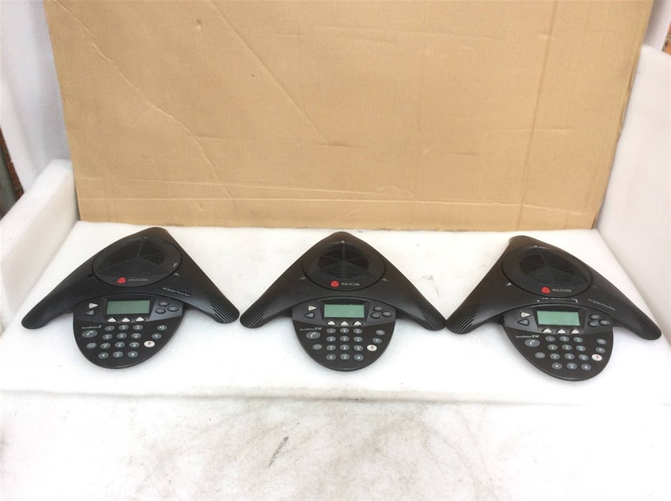 Polycom SoundStation 2W Conference Phone (Lot of 3)