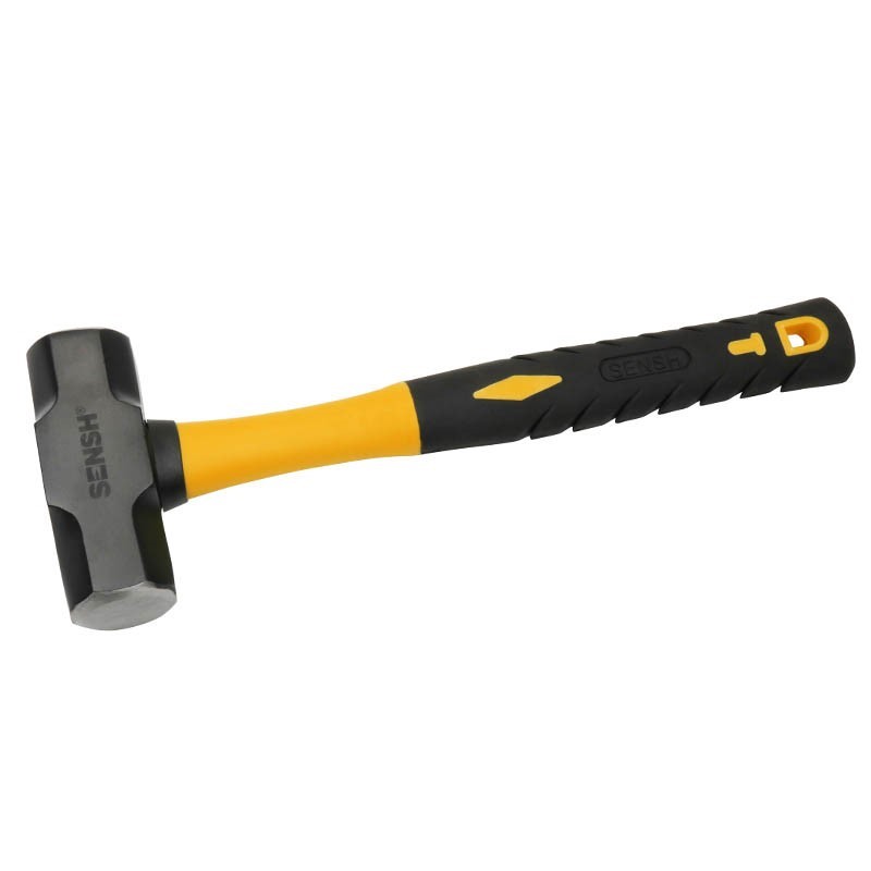 SENSH 900G Double Face Sledge Hammer with Rubber Grip Fibreglass Hammer.