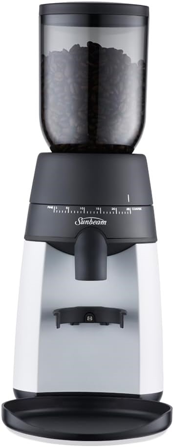 SUNBEAM Grindfresh Conical Burr Coffee Grinder, Model: EM0440. NB: Minor us