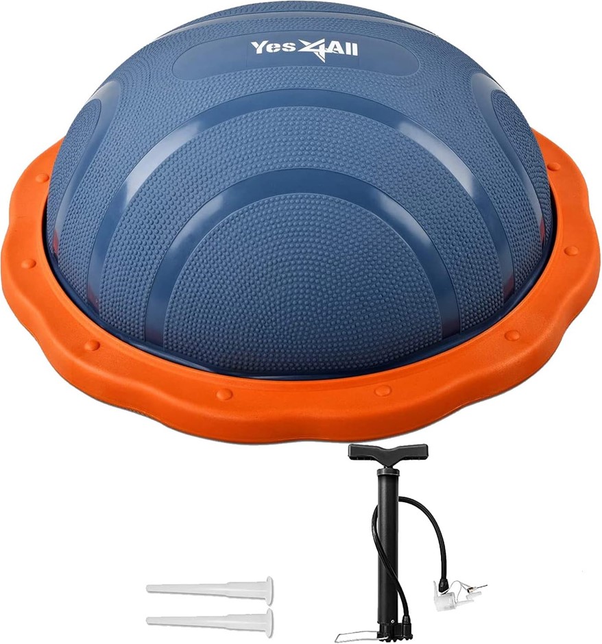 YES4ALL Half Balance Ball Half Yoga Ball Balance Trainer With Foot Pump. NB