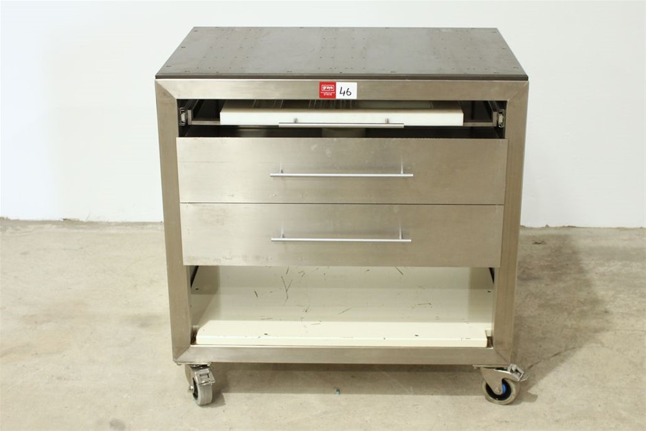 Heavy Duty S/S Mobile Trolley with Drawer