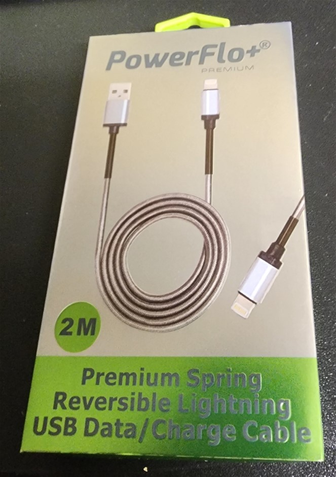 PowerFlo+ Lightning USB Data / Charge Cable 2M