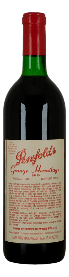 Penfolds Bin 95 Grange Hermitage 1989 (1x 750mL), SA.