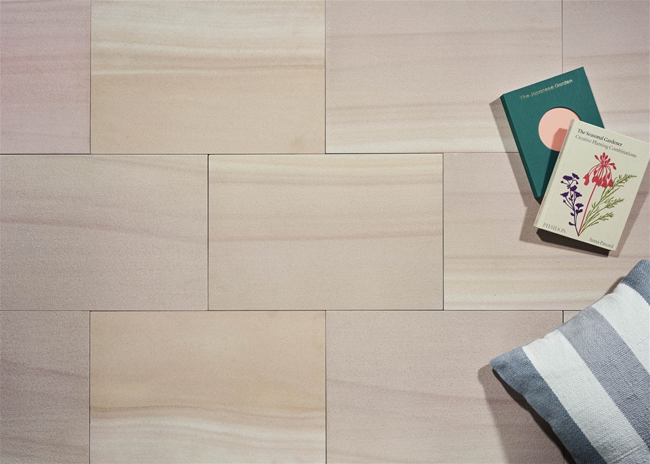 Crate of Sandstone Tiles Sandblasted 1200 x 400 x 15mm - 28.07m²