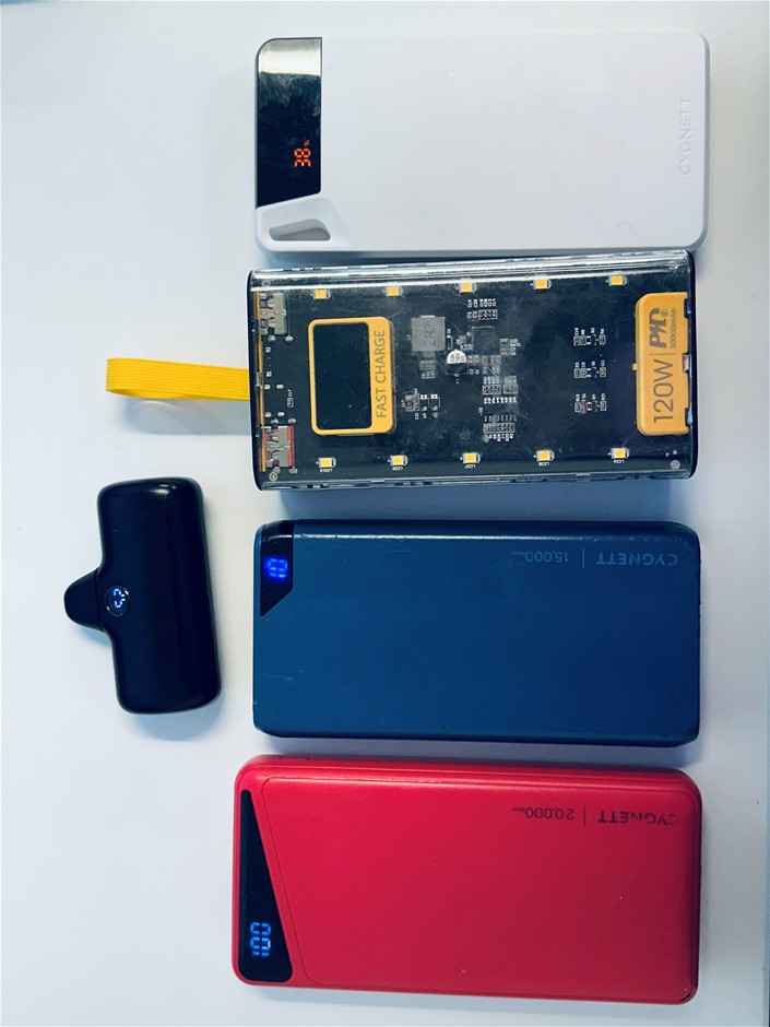 5 x Assorted power banks
