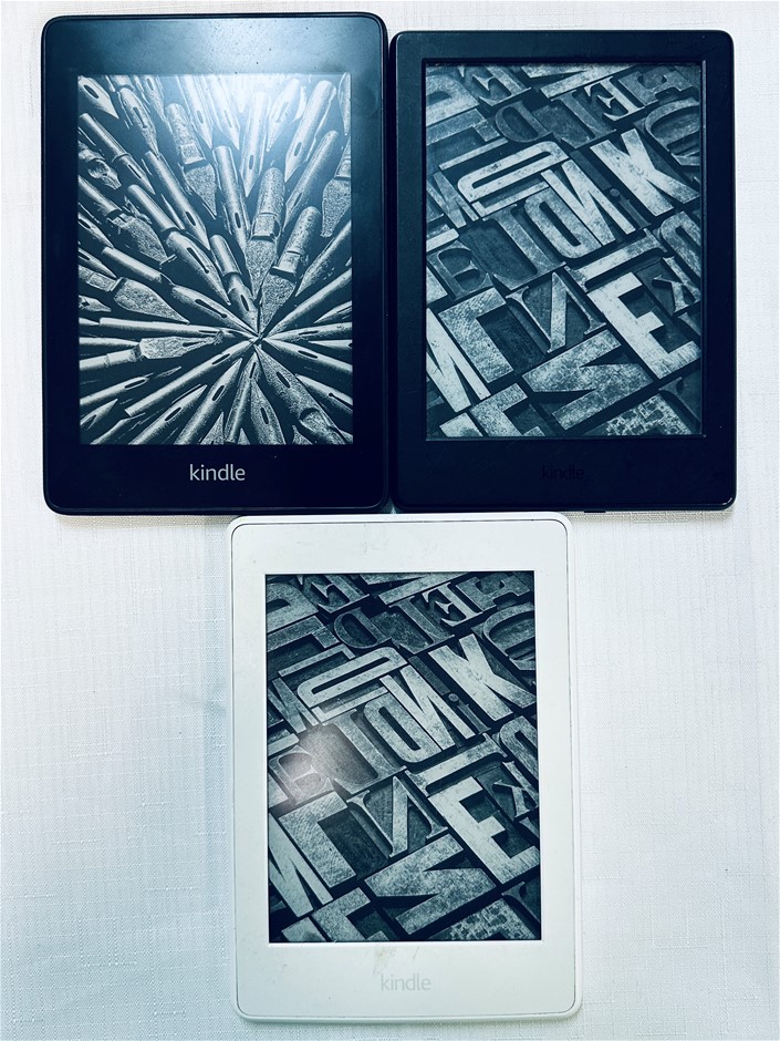 3 x Assorted KINDLE Readers Incl: 10th, 8th & 7th Gen