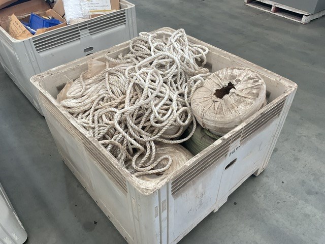 Crate Containing Various Lengths of Rope