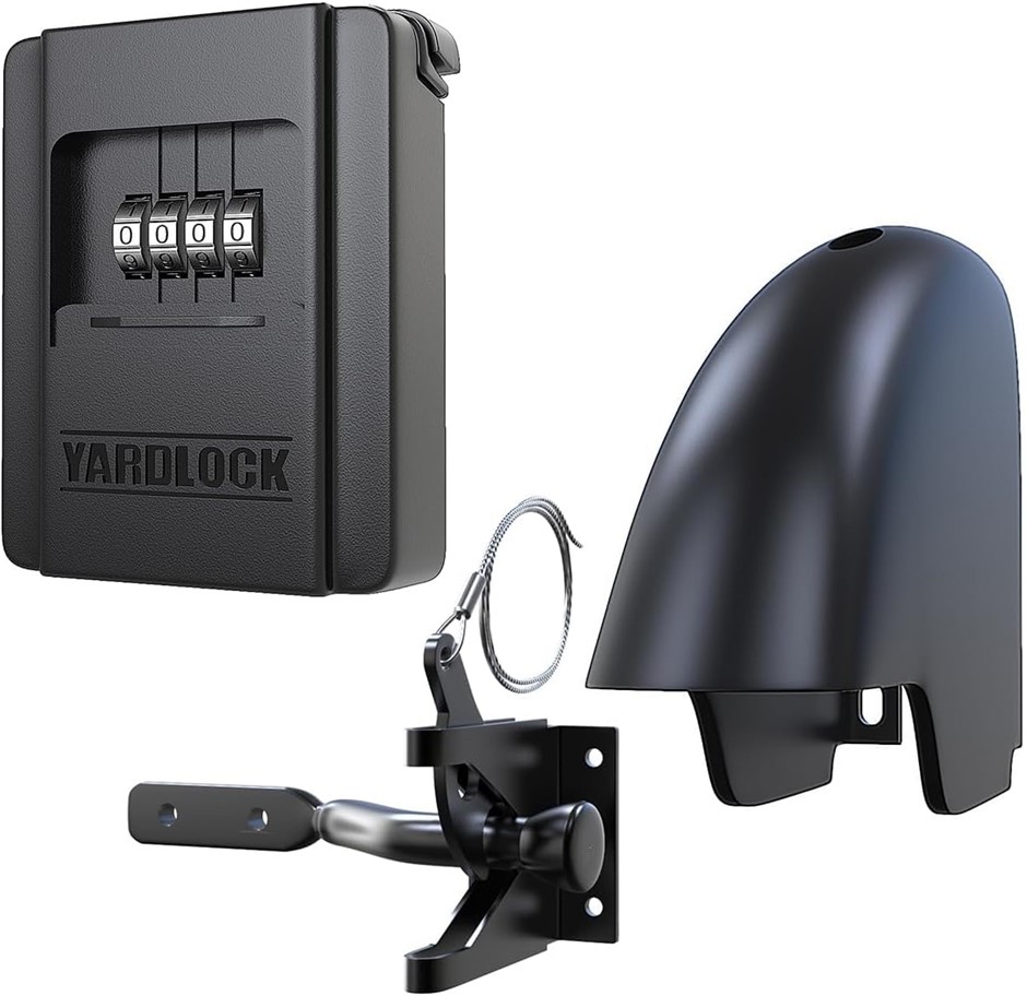YARDLOCK Keyless Secure Gatelock, Black.