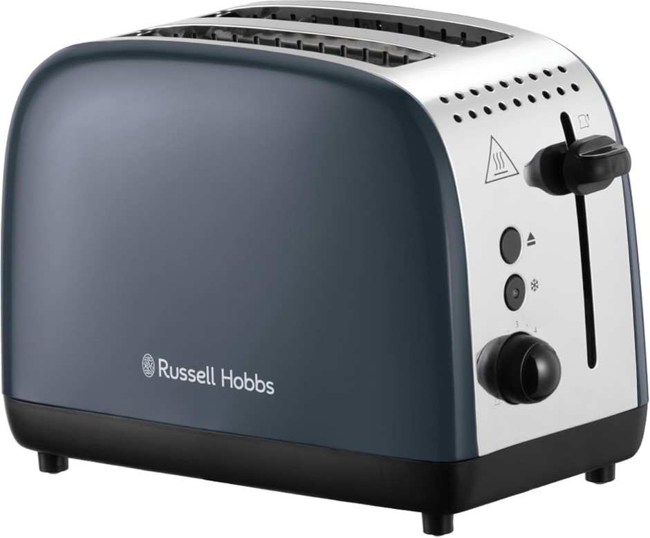 RUSSELL HOBBS Colours Plus 2 Slice Toaster, RHT2655STG, 2-Slice Toaster wit