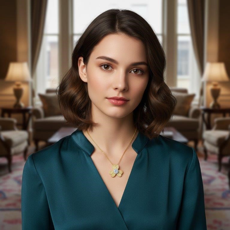 1.0ct GRA  Moissanite white Brilliant Cut 925 Sterling Silver  Pendant-VVS