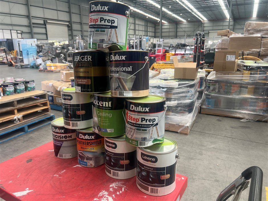 Assorted 4Lt Tins of Paint