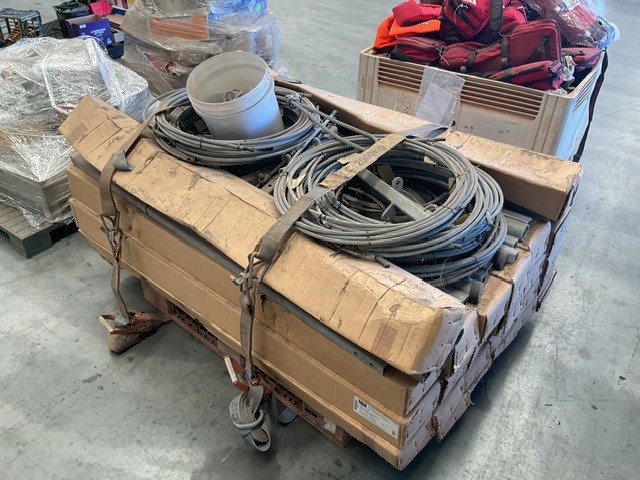 Pallet Containing Sala kit, and Steel Cabling