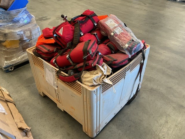 <p>Crate of S.C.B.A </p>