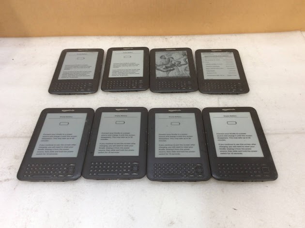 Amazon Kindle Mixed Model e-Readers (Lot of 8)
